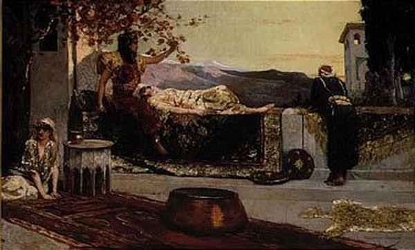 Jean - Joseph Benjamin, Constant, 181, Sulla terrazza 2